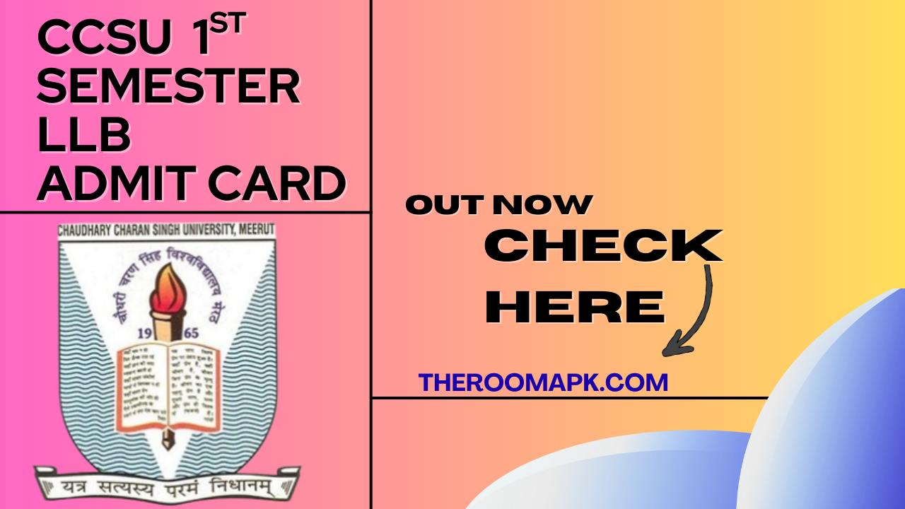 CCSU LLB 1st Semester Admit Card